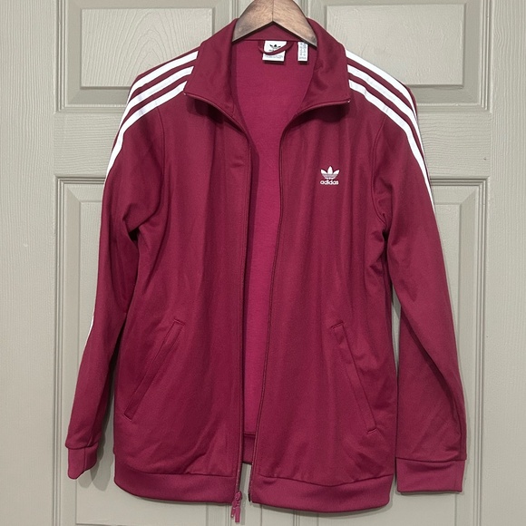 adidas Jackets & Blazers - Raspberry Adidas Tracksuit Jacket